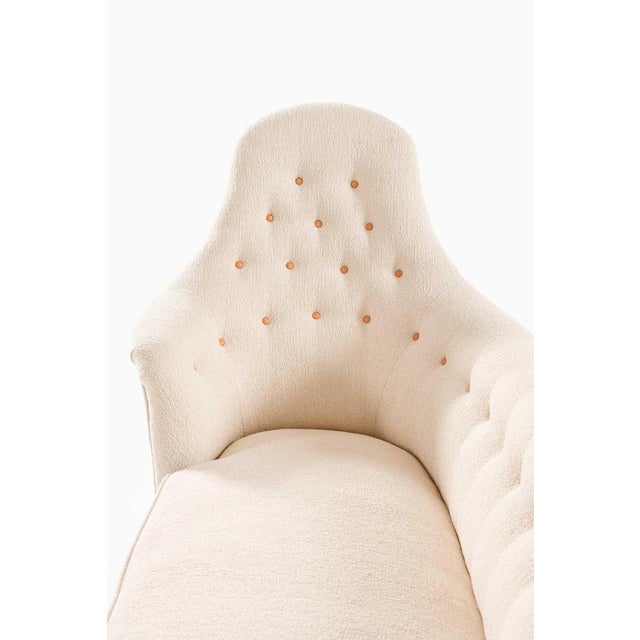 1950s Lustgården Daybed in Beech and Bouclé by Kerstin Hörlin-Holmquist, 1950s For Sale - Image 5 of 7