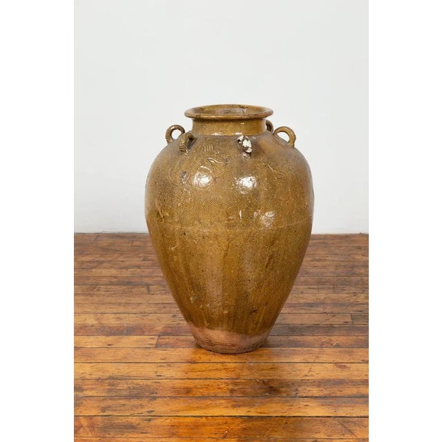 19th Century Ceramic Martaban Water Jar For Sale - Image 4 of 13