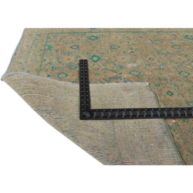 Mid 20th Century Vintage Persian Tabriz Rug Runner - 04'03 X 10'03 For Sale - Image 5 of 9