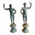 Vintage Maitland Smith Bronze Roman Statue-Pair-Verdigris Neoclassical-Sculpture For Sale