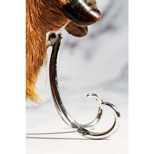 Country Sporting Decor Antique English Sterling Silver Mounted Deer Hoof Taxidermy Inkwell For Sale - Image 10 of 14