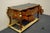 Vintage French Provincial Louis XV Burled Walnut & Kingwood Bureau Plat / Executive Desk W. Tooled Leather Top & Gilt Figural Mounts For Sale - Image 10 of 11