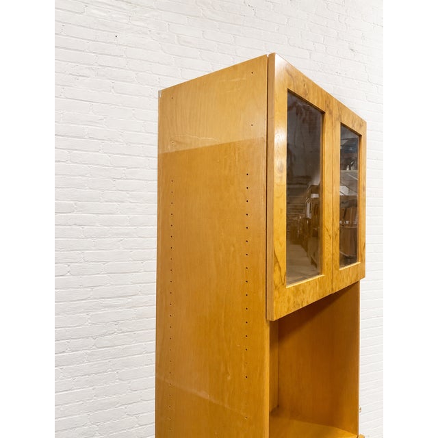Mid Century Modern Burl Wood Bar Cabinet | Vintage Display Cabinet | Liquor Cabinet, C. 1970’s For Sale - Image 11 of 13