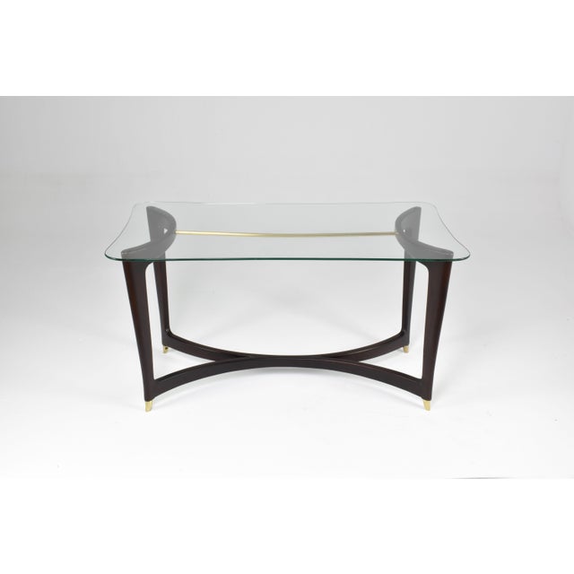 1950s Italian Coffee Table in Guglielmo Ulrich style, 1950s For Sale - Image 5 of 10