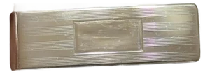 Late 20th Century Tiffany & Co Etched Money Clip Sterling Silver Estate