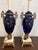 French Country Late 19th Century Sevres Style Blue Porcelain Gilt Bronze Mounted Lamps- Hand Painted - a Pair For Sale - Image 3 of 5