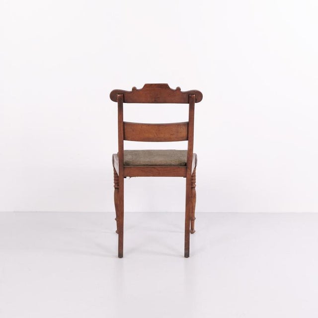 Antique Empire Mahogany Salon Chairs, 1840s, Set of 2 For Sale - Image 5 of 10