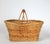 Farmhouse Vintage Woven Wicker & Rush Market Basket For Sale - Image 3 of 11