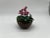 Petite Bovano of Cheshire Enamel Floral Decorative Planter Cyclamen Persicum For Sale In Boston - Image 6 of 7