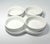 Contemporary Crate & Barrel 5-Piece White Porcelain Tray & Dipping Sauce Appetizer Bowls For Sale - Image 3 of 10