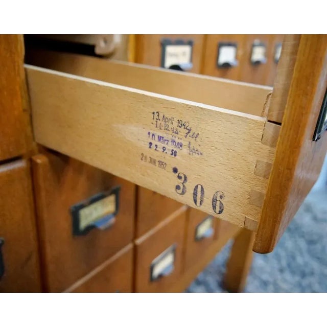 Oak Cabinet with 40 Drawers, Germany, 1930s or 1940s For Sale - Image 13 of 18