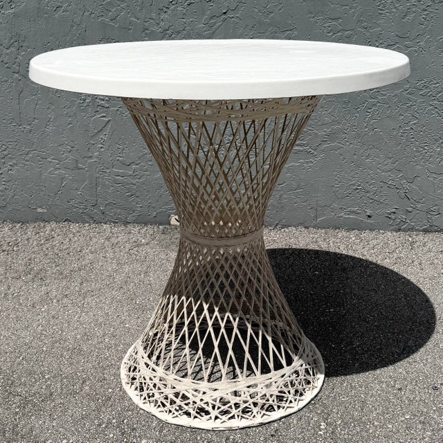 Mid Century Modern Spun Fiberglass Bistro Set - 3 Pieces For Sale In West Palm - Image 6 of 9