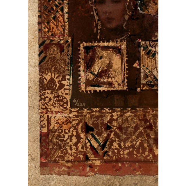 Figurative 2006 Csaba Markus "Paris Love" Hand Signed Numbered l.e. 6/225 Wood Framed and Matted Serigraph For Sale - Image 3 of 6