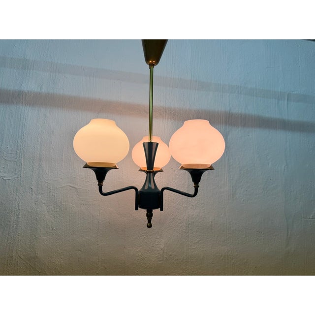 Blue Mid-Century Modern Ceramic Floor Lamp by Margrit Linck, 1960s For Sale - Image 8 of 9