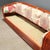 Rattan and Red Lacquered Bamboo Sofa, 1980s For Sale - Image 9 of 13