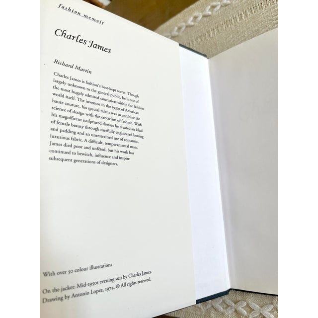 Paper Rare Charles James Fashion Memoir 1997 Richard Martin 1st Print 1st Edition HCDJ Out of Print For Sale - Image 7 of 12