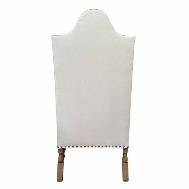 Wood Pair of 19th Century English William and Mary Style Wing Chairs For Sale - Image 7 of 12