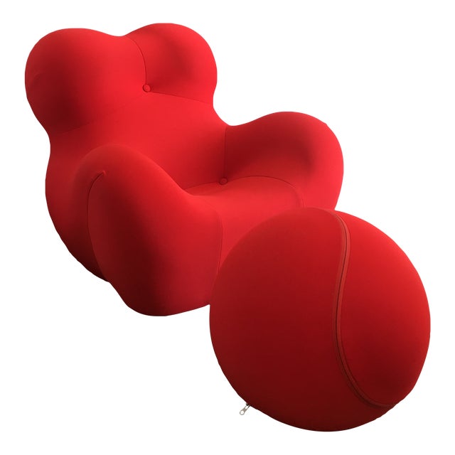 Up Junior B&b Italia Armchair Gaetano Pesce La Mama Chair With Ottoman