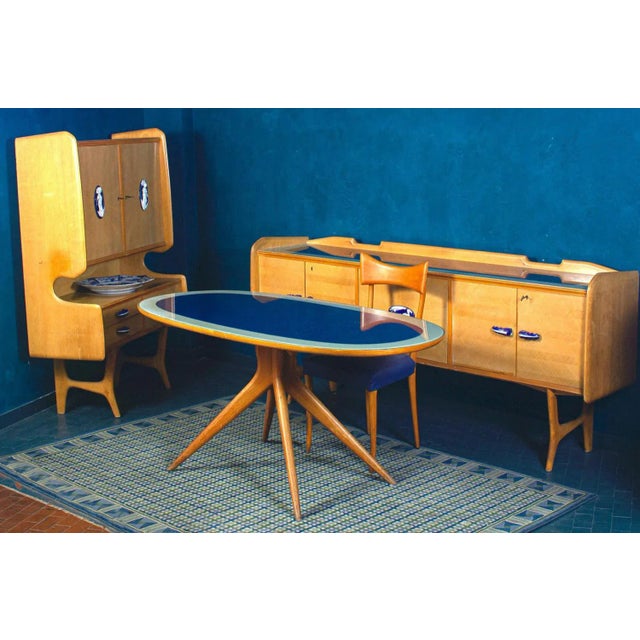 Dining Table and Chairs by Ico & Luisa Parisi, 1960s, Set of 7 For Sale - Image 3 of 13