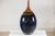 Large Artisan Ceramic Vase in Midnight Blue with Brown Tapered Neck For Sale In New York - Image 6 of 18