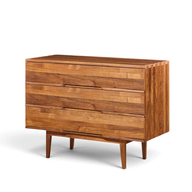 Mid-Century Modern Mel Smilow Mid Century Walnut Chest of Drawers Dresser For Sale - Image 3 of 8