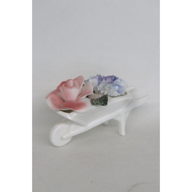 Cotswold Florals English Bone China Wheelbarrow of Flowers Figurine 5159b For Sale - Image 10 of 18