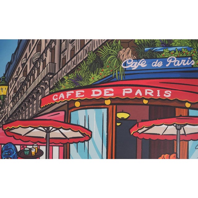 Richard Orlinski, Café de Paris, Lithograph For Sale - Image 5 of 9
