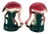 Mid 20th Century Pink Flamingo Ceramic Tabletop Matching Salt & Pepper Shaker Set For Sale