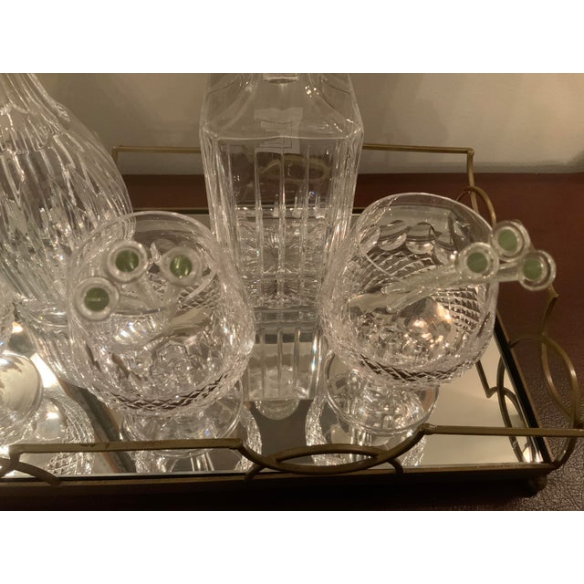 Glass Handblown Vintage Glass Cocktail Swizzle Sticks- Set of 6 For Sale - Image 7 of 7