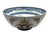 Ivory Vintage Blue and White Chinoiserie Porcelain Crown Bowl For Sale - Image 8 of 12