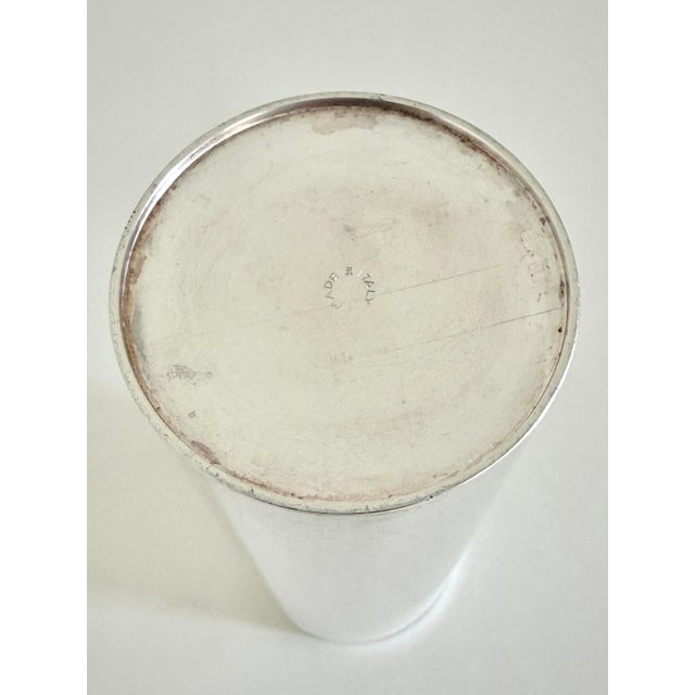 1950s 1950s Mid-Century Modern Italian Silver Plate & Rosewood Cocktail Set For Sale - Image 5 of 7