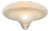 Large Italian Opaline Glass Flush Mount, 1970s For Sale