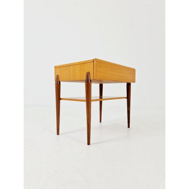 Mid-Century German Teak abd Ash Side Table by Wk Möbel, 1960s For Sale - Image 9 of 18