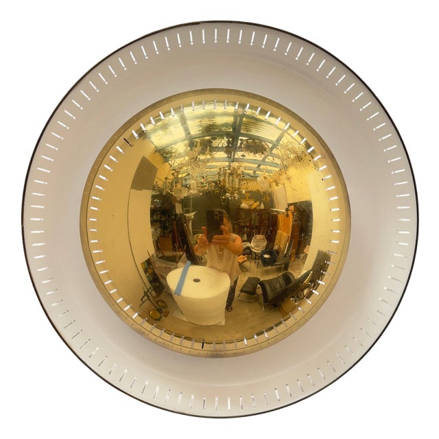 Vintage Brass Flush Mount from Kaiser, 1950s For Sale