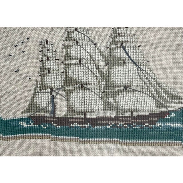 Vintage Large Scale Embroidery Sampler For Sale In Los Angeles - Image 6 of 11