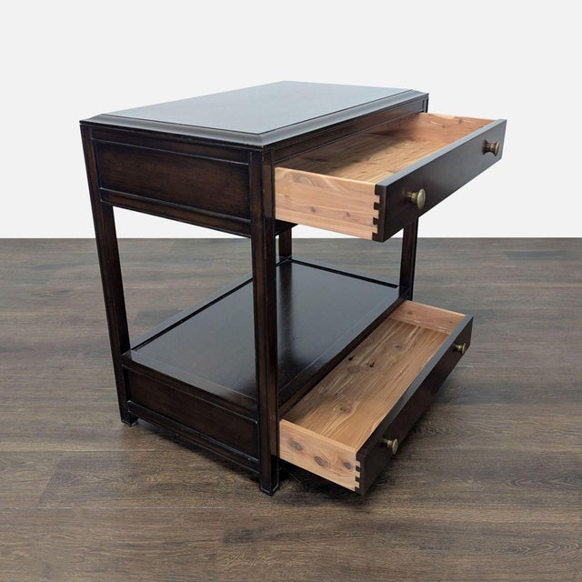 2000 - 2009 Restoration Hardware Two Drawer Nightstand For Sale - Image 5 of 14