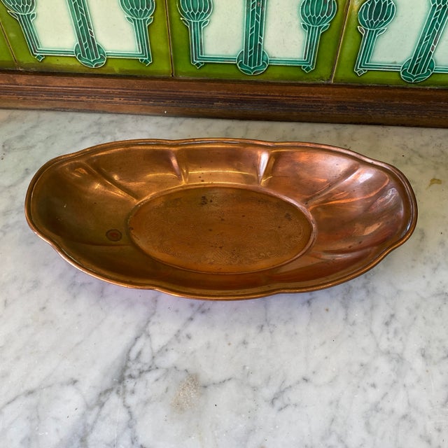 1970s 1970s Oblong Copper Catchall Dish For Sale - Image 5 of 5