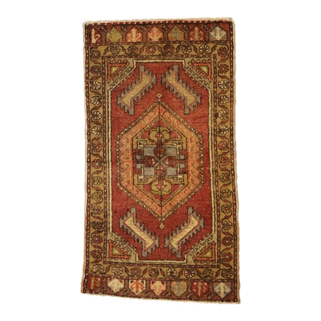Vintage Turkish Yastik Rug - 01'06 X 02'09 For Sale