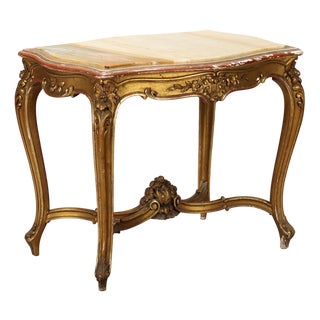 Baroque Style Coffee Table in Carved Wood For Sale