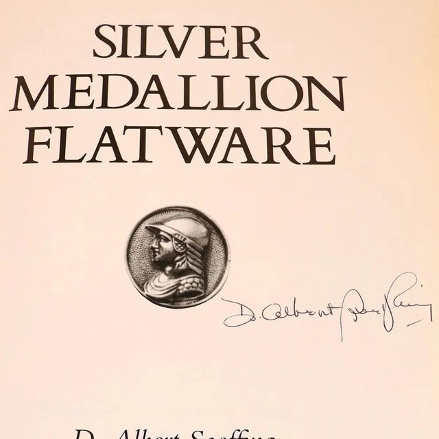 American 1980s Silver Medallion Flatware by D. Albert Soeffing Signed First Edition Book For Sale - Image 3 of 8