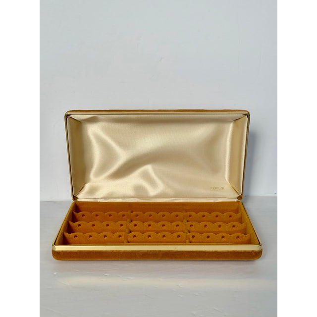 1950s Mid-Century Velvet Jewel Tones Rectangular Jewelry Boxes – Set of 3 For Sale - Image 5 of 11