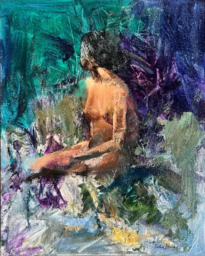 Captivating, Original Oil Painting by Julia Lawing