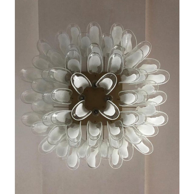 White Vintage Murano Ceiling Lamp, 1990s For Sale - Image 8 of 15