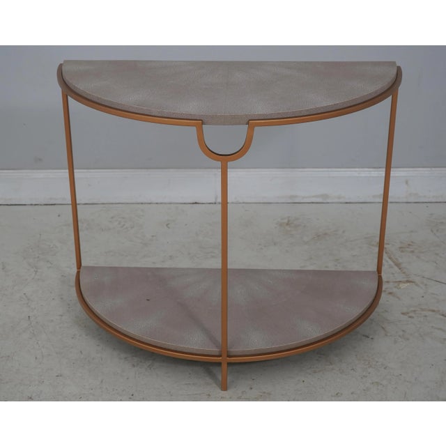 Modern Design Textured Surface Metal Hall Table For Sale - Image 13 of 13