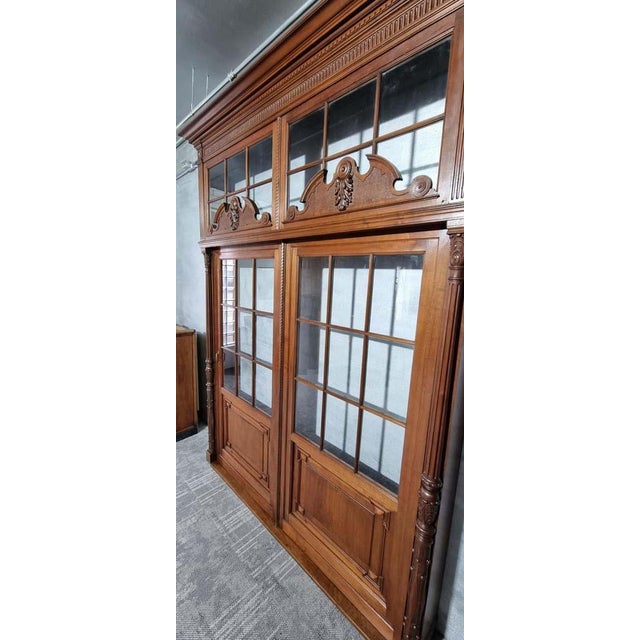 French Fixed Cupboard in Oak, 1980s For Sale - Image 10 of 16