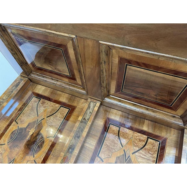 Vintage Baroque Brown Secretary For Sale - Image 10 of 18