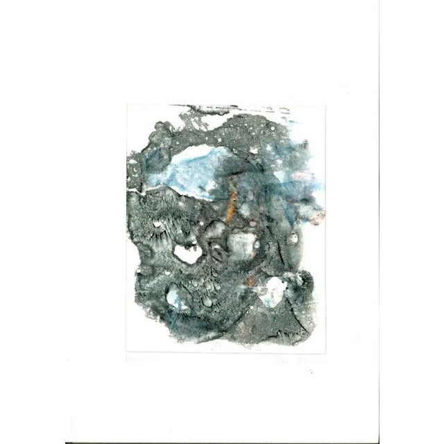Abstract Composition is an original mixed media drawing in ink and watercolor on paper realized by Peter Dischleit...