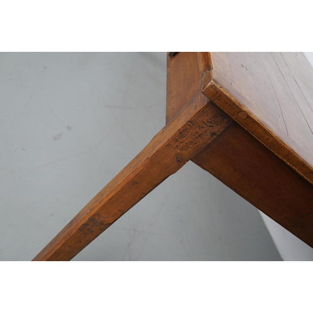 19th Century Rustic Farmhouse French Elm Dining Table For Sale - Image 16 of 18