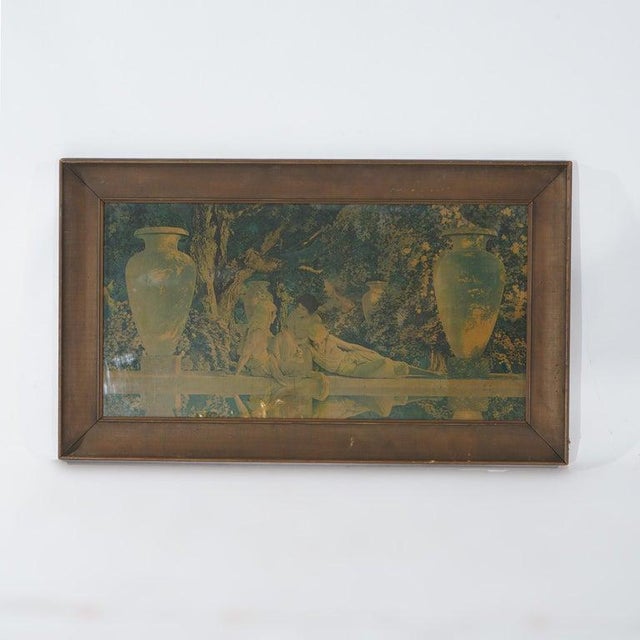 1920s Antique Large Maxfield Parrish Print “Garden of Allah”, Framed, C1920 For Sale - Image 5 of 6