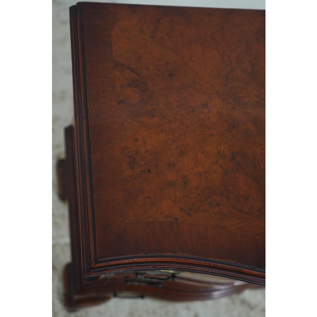 Vintage Small Size English Burl Wood Highboy For Sale - Image 14 of 15